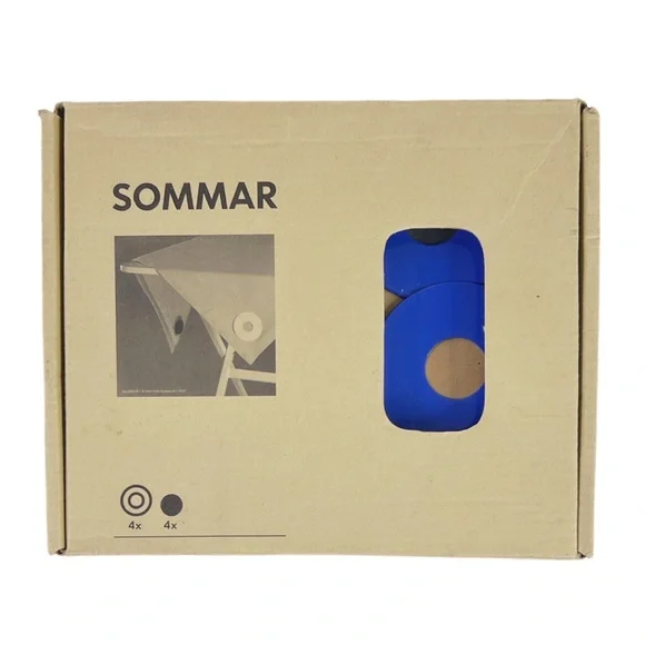 IKEA SOMMAR Magnetic Tablecloth Weights Set of 4 Stainless Steel Outdoor - Picture 7 of 7